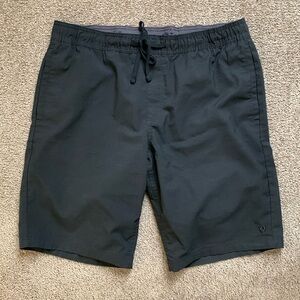 Men’s Hang Ten Elastic Waist Walking Shorts Size Large Black